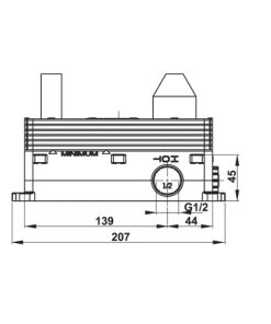 Bộ âm cho vòi chậu rửa gắn tường 589.10.984 - 9