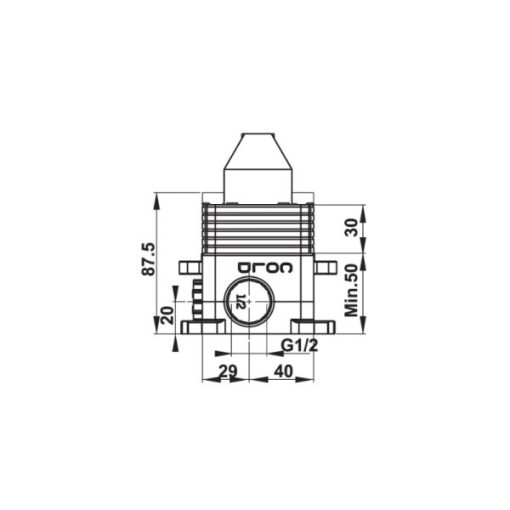 Bộ âm cho vòi chậu rửa gắn tường 589.10.984 - 5