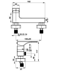 Bộn trộn sen tắm lắp nổi REGAL Häfele 495.61.123 - 6 Bộn trộn sen tắm lắp nổi REGAL Häfele 495.61.123 - 5