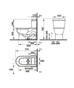 Bồn cầu một khối Darling New 588.45.480 - 6 Bồn cầu một khối Darling New 588.45.480 - 5
