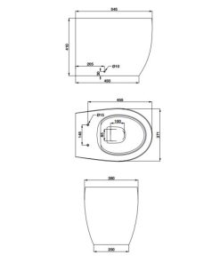 Bồn cầu đặt sàn Sapporo 588.79.411 - 6 Bồn cầu đặt sàn Sapporo 588.79.411 - 5