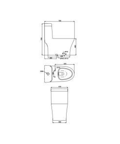 Bồn cầu một khối Sapporo 588.79.412 - 6 Bồn cầu một khối Sapporo 588.79.412 - 5