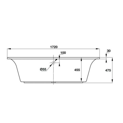 Bồn tắm âm tròn Hafele 588.55.603 - 3