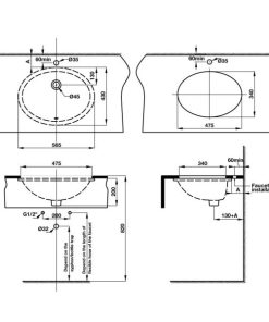 Lavabo âm bàn COMPACT Häfele 588.82.208 - 6 Lavabo âm bàn COMPACT Häfele 588.82.208 - 5