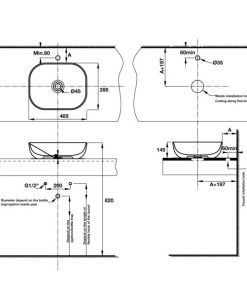 Lavabo đặt bàn SEINE Häfele 588.82.051 - 10 Lavabo đặt bàn SEINE Häfele 588.82.051 - 9