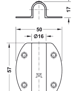Đế công tắc cửa Hafele 833.89.048 - 6 Đế công tắc cửa Hafele 833.89.048 - 5