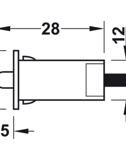 Công tắc cửa bản lề Hafele 833.89.059 - 6 Công tắc cửa bản lề Hafele 833.89.059 - 5