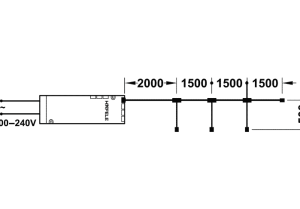 Dây nối chia 4 đèn 24V Häfele 833.77.813 - 5