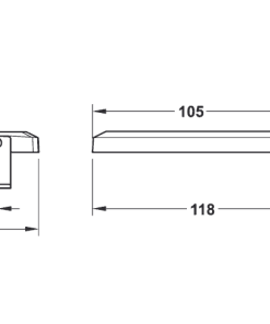 Đèn led Hafele lắp nổi vuông 4000k 12V 833.74.161 - 5