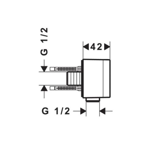 Phụ kiện cấp nước có giá đỡ sen AXOR One 589.52.701 - 5