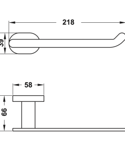 Giá treo giấy vệ sinh không nắp che Hafele 495.80.113 - 6 Giá treo giấy vệ sinh không nắp che Hafele 495.80.113 - 5