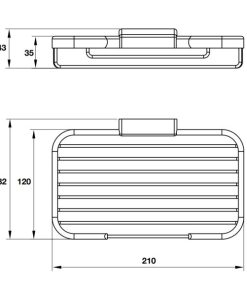 Kệ vuông cho phòng tắm Häfele 495.80.013 - 6 Kệ vuông cho phòng tắm Häfele 495.80.013 - 5