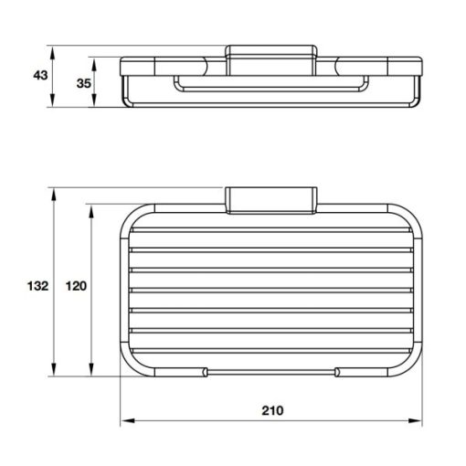 Kệ vuông cho phòng tắm Häfele 495.80.013 - 3