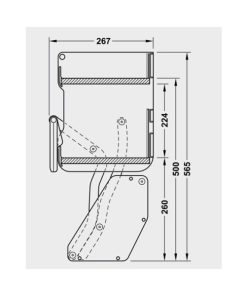 Kệ nâng hạ iMOVE màu đen khay đôi 504.68.323 - 8 Kệ nâng hạ iMOVE màu đen khay đôi 504.68.323 - 7