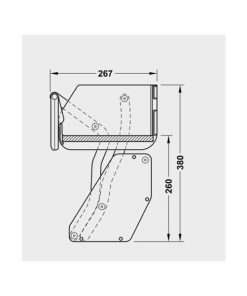 Kệ nâng hạ iMOVE màu đen Khay đơn 504.68.315 - 8 Kệ nâng hạ iMOVE màu đen Khay đơn 504.68.315 - 7