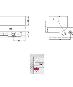 Kẹp kính dưới BAUMA 932.03.603 - 6 Kẹp kính dưới BAUMA 932.03.603 - 5