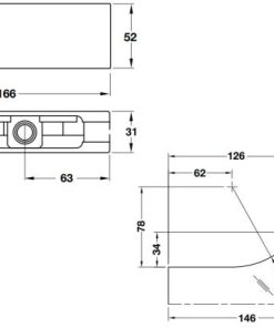 Kẹp kính trên Häfele inox mờ 981.50.020 - 6 Kẹp kính trên Häfele inox mờ 981.50.020 - 5