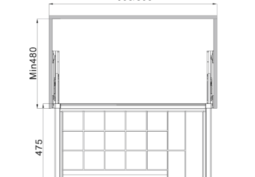 Khay đựng trang sức Hafele 800mm màu nâu 807.95.103 - 3