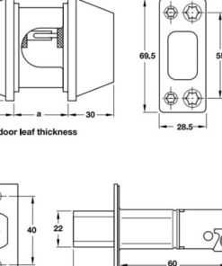 Khoá cóc 2 đầu chìa Hafele – loại lớn 911.64.278 - 6 Khoá cóc 2 đầu chìa Hafele – loại lớn 911.64.278 - 5