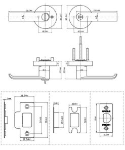 Khóa tay nắm gạt cửa phòng vệ sinh Häfele 911.63.226 - 10 Khóa tay nắm gạt cửa phòng vệ sinh Häfele 911.63.226 - 9