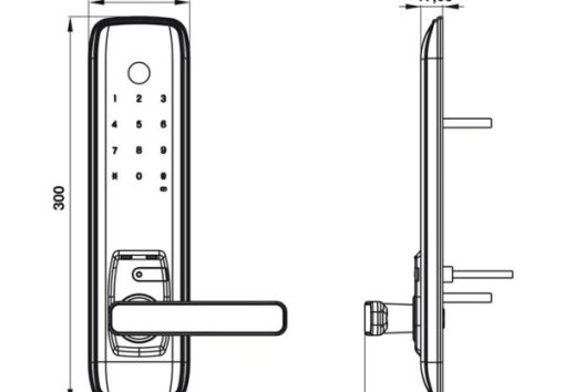 Khóa điện tử vân tay EL7800 TCS Hafele 912.05.763 - 19