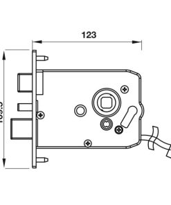 Khóa điện tử vân tay Hafele EL9000 Màu vàng 912.05.376 - 15