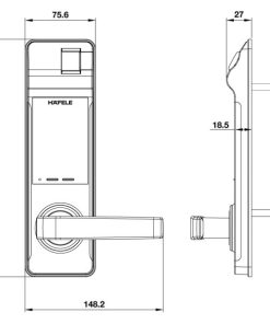 Khóa điện tử vân tay Hafele EL7700-TCS 912.05.584 – Thân khóa lớn - 22 Khóa điện tử vân tay Hafele EL7700-TCS 912.05.584 – Thân khóa lớn - 21