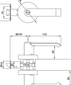 Khóa tay nắm gạt cửa vệ sinh DIY Häfele 499.63.971 - 5