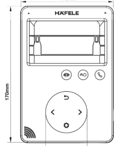Màn hình cửa Häfele 959.23.084 - 5