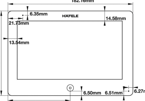 Màn hình cửa Häfele – Điều khiển cảm ứng 959.23.082 - 3