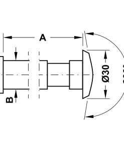 Mắt thần cho cửa gỗ Hafele 35-55mm 959.00.094 - 6 Mắt thần cho cửa gỗ Hafele 35-55mm 959.00.094 - 5