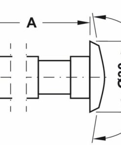Mắt thần cho cửa gỗ 35-55mm đồng bóng 959.03.058 - 5