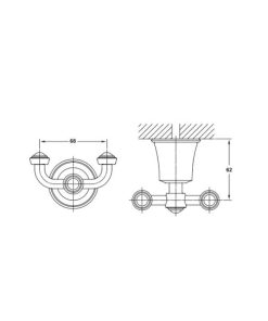 Móc đôi Kyoto 580.57.101 - 6 Móc đôi Kyoto 580.57.101 - 5