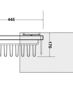Móc treo dây nịt và cà vạt Häfele màu nâu 807.96.110 - 6 Móc treo dây nịt và cà vạt Häfele màu nâu 807.96.110 - 5