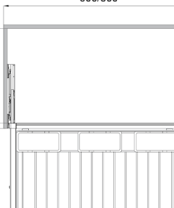 Móc treo quần với hộp nhựa Häfele 800mm màu nâu 807.95.113 - 5