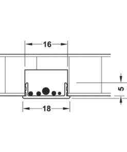 Nắp che dây điện Häfele màu Màu Be 833.74.796 - 5