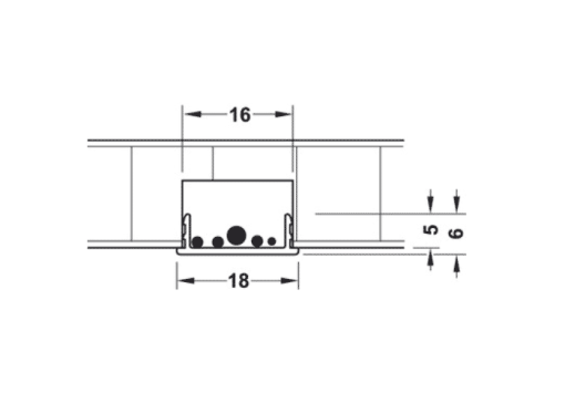 Nắp che dây điện Häfele màu Màu Be 833.74.796 - 3