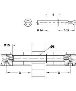 Ốc liên kết cho ván 16mm IXCONNECT MINIFIX 15 Hafele 262.27.805 - 5