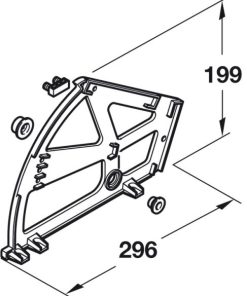 Phụ kiện kệ giày Hafele – loại 2 kệ 892.14.742 - 15