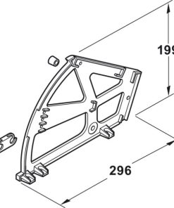 Phụ kiện kệ giày Hafele – loại 2 kệ 892.14.742 - 17