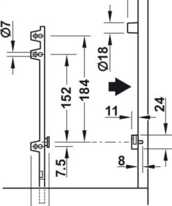 Phụ kiện kệ giày Hafele – loại 2 kệ 892.14.742 - 19