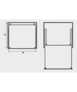 Rổ kéo để xoong nồi rộng Kessebohmer 600mm 540.25.297 - 5