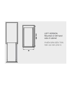 Rổ kéo để chai lọ, gia vị Kesseböhmer Hafele 300mm màu đen mở trái 545.53.965 - 5