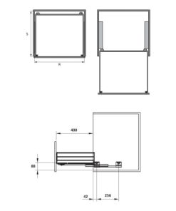 Rổ kéo chén đĩa Cucina 900mm sơn phủ nano 549.08.848 - 5