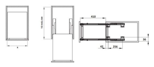 Rổ kéo để gia vị Cucina 200mm Mạ Chrome 549.20.231 - 3