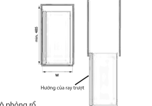 Rổ kéo 2 tầng dạng lưới Kessebohmer 300mm 545.53.004 mở phải - 3