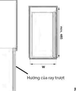Rổ kéo 3 tầng dạng lưới Kessebohmer 400mm 545.53.011 mở trái - 5