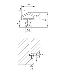 Ron cửa 10×11.2mm Hafele 950.51.200 - 6 Ron cửa 10×11.2mm Hafele 950.51.200 - 5