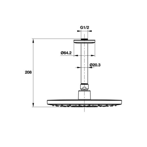Sen đầu gắn trần Airsense Hafele 485.60.617 - 3