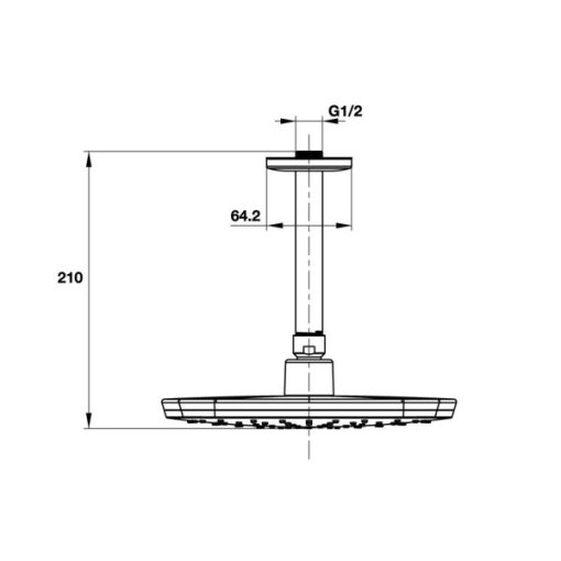 Sen đầu gắn trần Airsense Hafele 485.60.615 - 3
